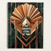 Art Deco Foil Architecture | Geometric Sunburst Planner (Voorkant)