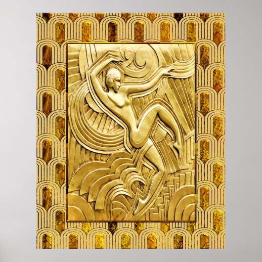 Art Déco Follies Bergere - Maurice Pico Poster. (Devant)