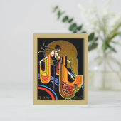 Art Deco "Follies" Briefkaart (Staand voorkant)