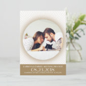 Art Deco Fotolijst | Save the Date Aankondiging (Staand voorkant)