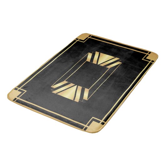 Art Deco Framed Motif Bath Mat (Gekanteld)