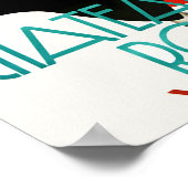 Art Deco Franse Drink van Chateau-wijn Poster (Hoek)