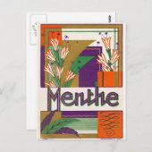  Art Deco French Liquor Label Briefkaart (Voorkant / Achterkant)