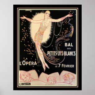 Art Deco French Opera 16 x 20 Afdruk Poster