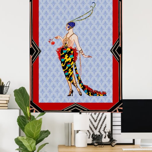 Art Déco G. Barbier Lady (Bureau à domicile)