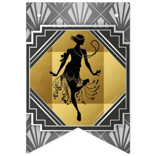 Art déco Gatsby d'aileron bannière d'étamine de 6 (Troisième drapeau)