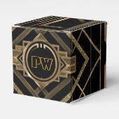 Art Déco Gatsby Monogram Design Ballotins (Verso)