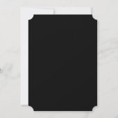 Art Deco Gatsby stijl bruiloft uitnodiging (Achterkant)