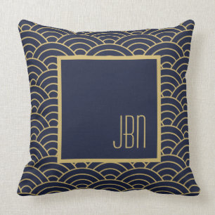 Art Deco Gatsby Style 1920 semicircles, aangepast Kussen