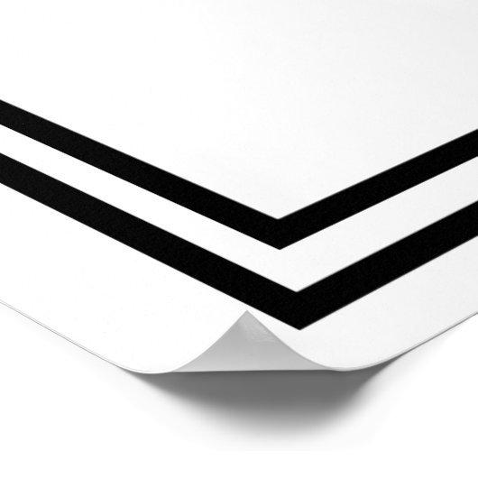 Art Déco Gatsby Style Alcool blanc & noir prin (Coin)