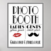 Art Déco Gatsby style PHOTO BOOTH print (Devant)