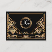 Art Deco Gatsby Style Weddenschap Snel Place Kaart Plaatskaartje (Achterkant)