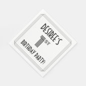 Art Deco Geïnspireerd 1st Birthday Party, aangepas Servet (Hoek)