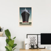 Art Deco Geïnspireerd cruise Poster (Thuiskantoor)