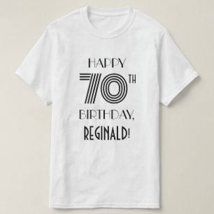 Art Deco Geïnspireerd Shirt 70e verjaardag