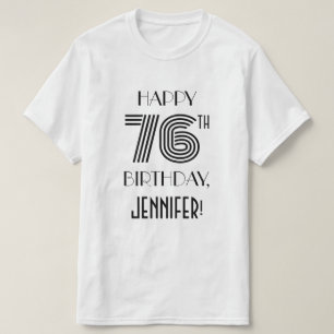 Art Deco Geïnspireerd Shirt 76e verjaardag