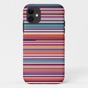 Art Deco geïnspireerd verticaal streeppatroon iPhone 11 Hoesje