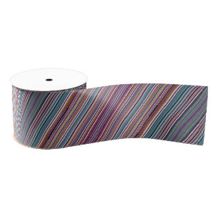 Art Deco geïnspireerd verticaal streeppatroon Grosgrain Lint