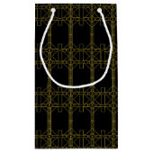 Art Deco Geometric Pattern Klein Cadeauzakje (Achterkant)