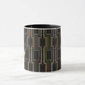 Art Deco Geometric Pattern Mok (Midden)
