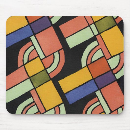 Art Deco Geometric Pattern - Mousepad Muismat (Voorkant)
