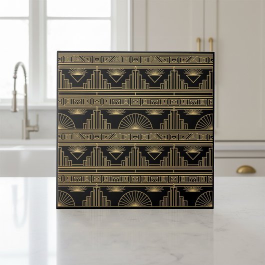 Art Deco Geometric Skyline Pat#9 ID1196 Tegeltje