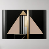 Art Deco Geometric Structure Poster (Voorkant)