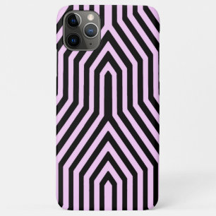 Art Deco Geometric - zwart en roze iPhone 11 Pro Max Hoesje