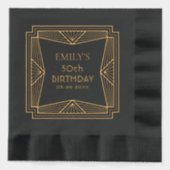 Art déco géométrique Anniversaire Personnalisé (Recto)
