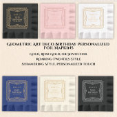 Art déco géométrique Anniversaire Personnalisé