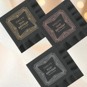 Art déco géométrique Anniversaire Personnalisé