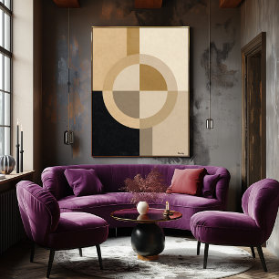 Art Déco Géométrique Minimal Cercle – Neutre Luxue