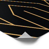 Art Deco:  geometrisch behang. Poster (Hoek)