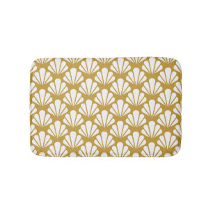 Art Deco, geometrisch bloemennaadloos patroon. Badmat