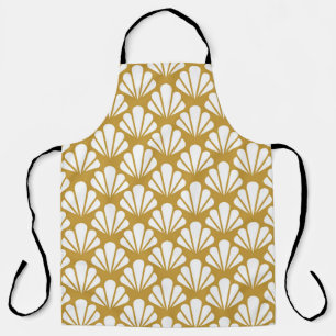 Art Deco, geometrisch bloemennaadloos patroon. Schort