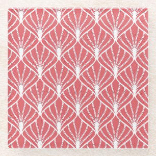 Art Deco, geometrisch naadloos patroon. Glazen Onderzetter
