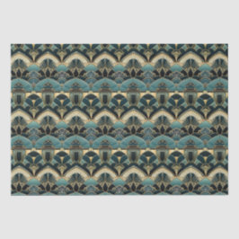 Art Deco Geometrisch Patroon Dun Tissuepapier