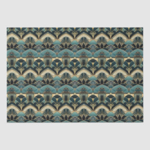 Art Deco Geometrisch Patroon Dun Tissuepapier
