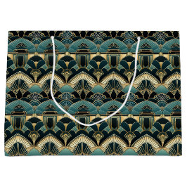 Art Deco geometrisch patroon Groot Cadeauzakje