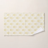 Art Deco geometrisch patroon in goud & wit Bad Handdoek (Handdoek)