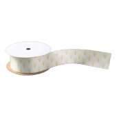 Art Deco geometrisch patroon in goud & wit Lint (Spoel)