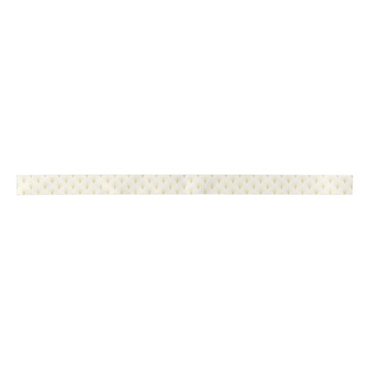 Art Deco geometrisch patroon in goud & wit Lint (Voorkant)