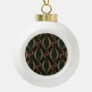 Art deco: geometrisch  patroon. keramische bal ornament