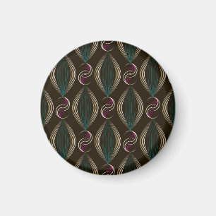 Art deco: geometrisch patroon. magneet