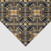 Art Deco, geometrisch patroon Tissuepapier (Detail)