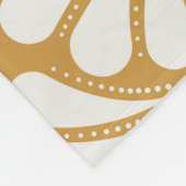 Art Deco geometrisch Zee Shell Fleece Deken (Hoek)
