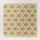 Art Deco geometrisch Zee Shell Legpuzzel (Horizontaal)