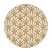 Art Deco geometrisch Zee Shell Snijplank (Voorkant)