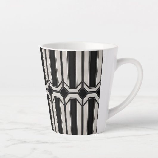 Art Deco geometrische 12oz Mok (Rechts)
