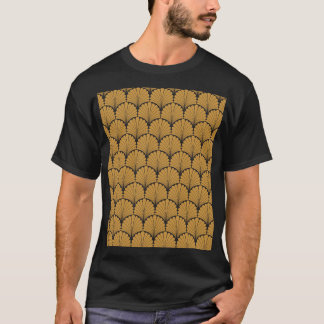 Art Deco geometrische bloementextuur T-shirt